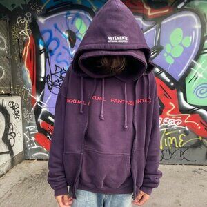 Unique VET purple "s fantasies " zip up hoodie